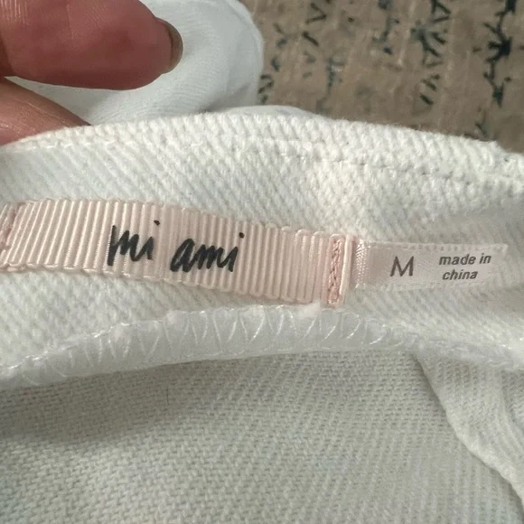 Francesca's Mi Amore beautiful BoHo embroidery skirt, mini white colorful - Picture 3 of 6